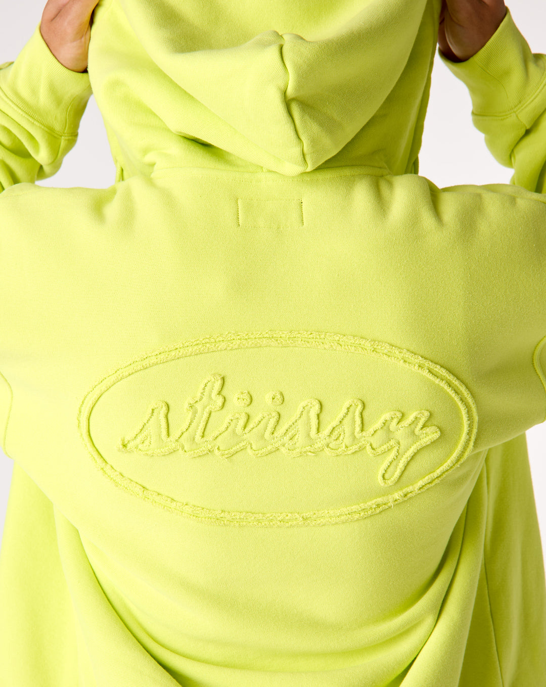 Cursive Applique Zip Hoodie