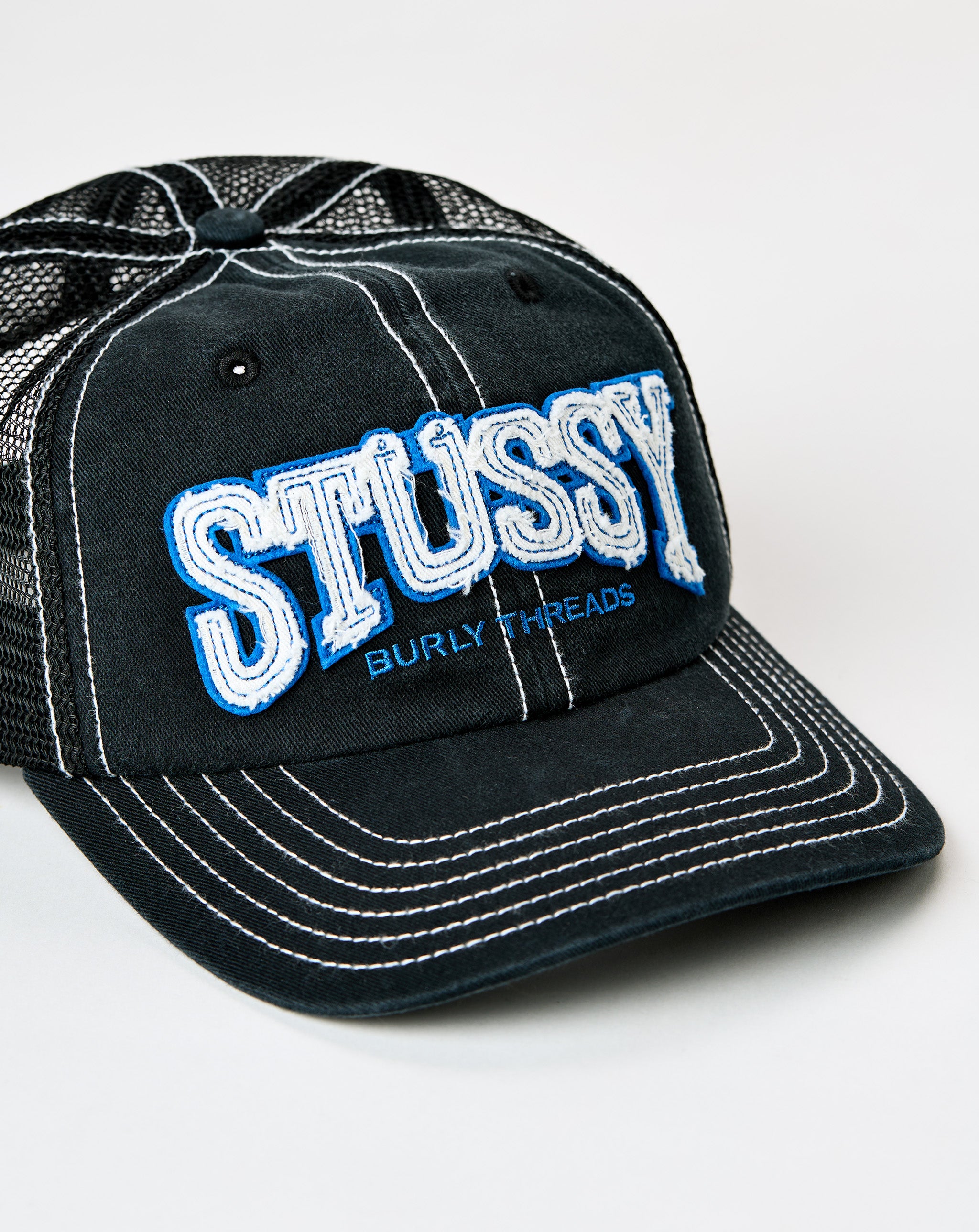 Stüssy MD Burly Threads Trucker Hat - XHIBITION