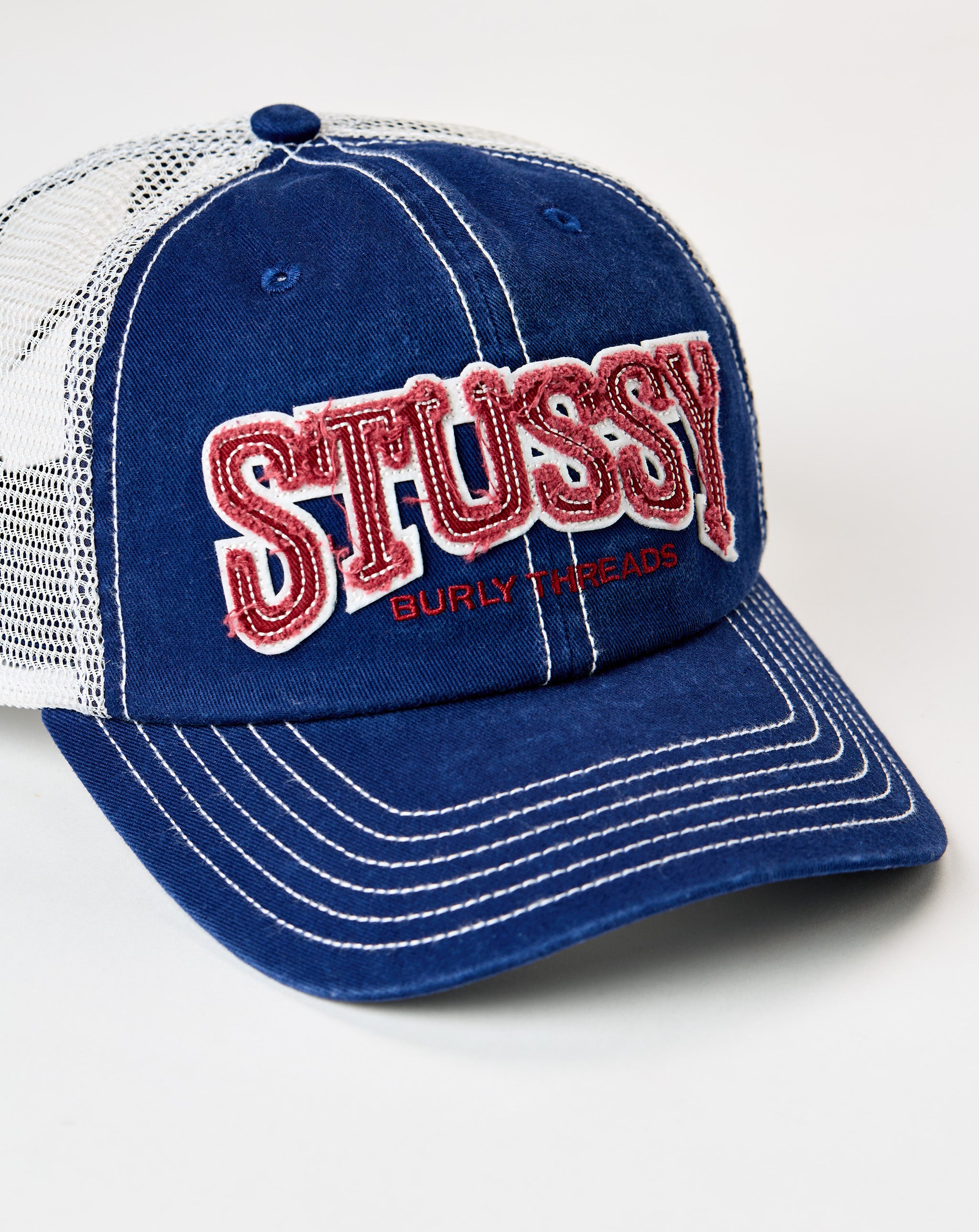 Stüssy MD Burly Threads Trucker Hat - XHIBITION