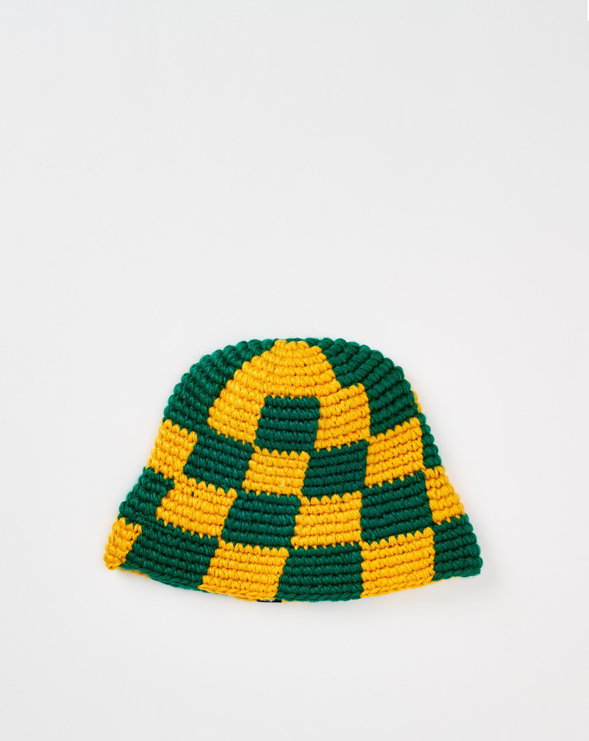 Checker Knit Bucket Hat