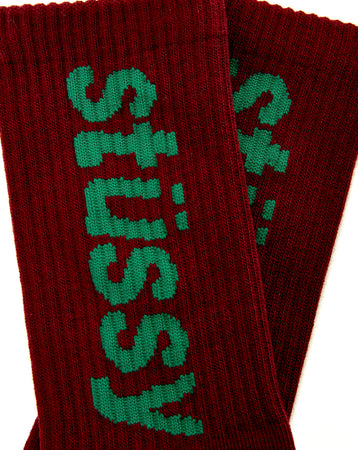 Stüssy Helvetica Crew Socks  - XHIBITION
