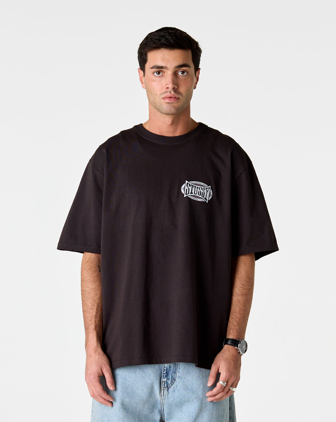 Stüssy Champion Oval Pigment Dyed T-Shirt - XHIBITION