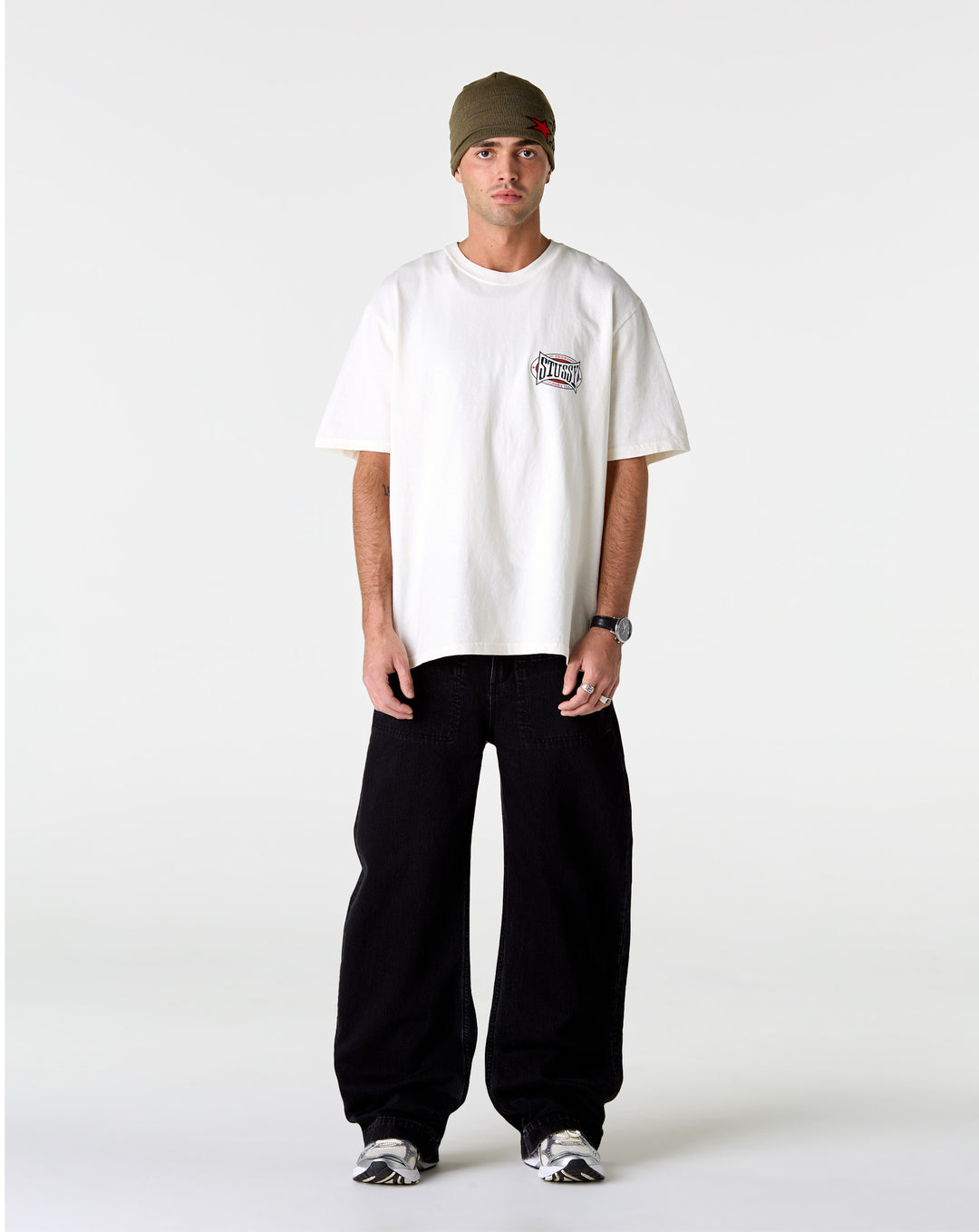 Stüssy Champion Oval Pigment Dyed T-Shirt - XHIBITION