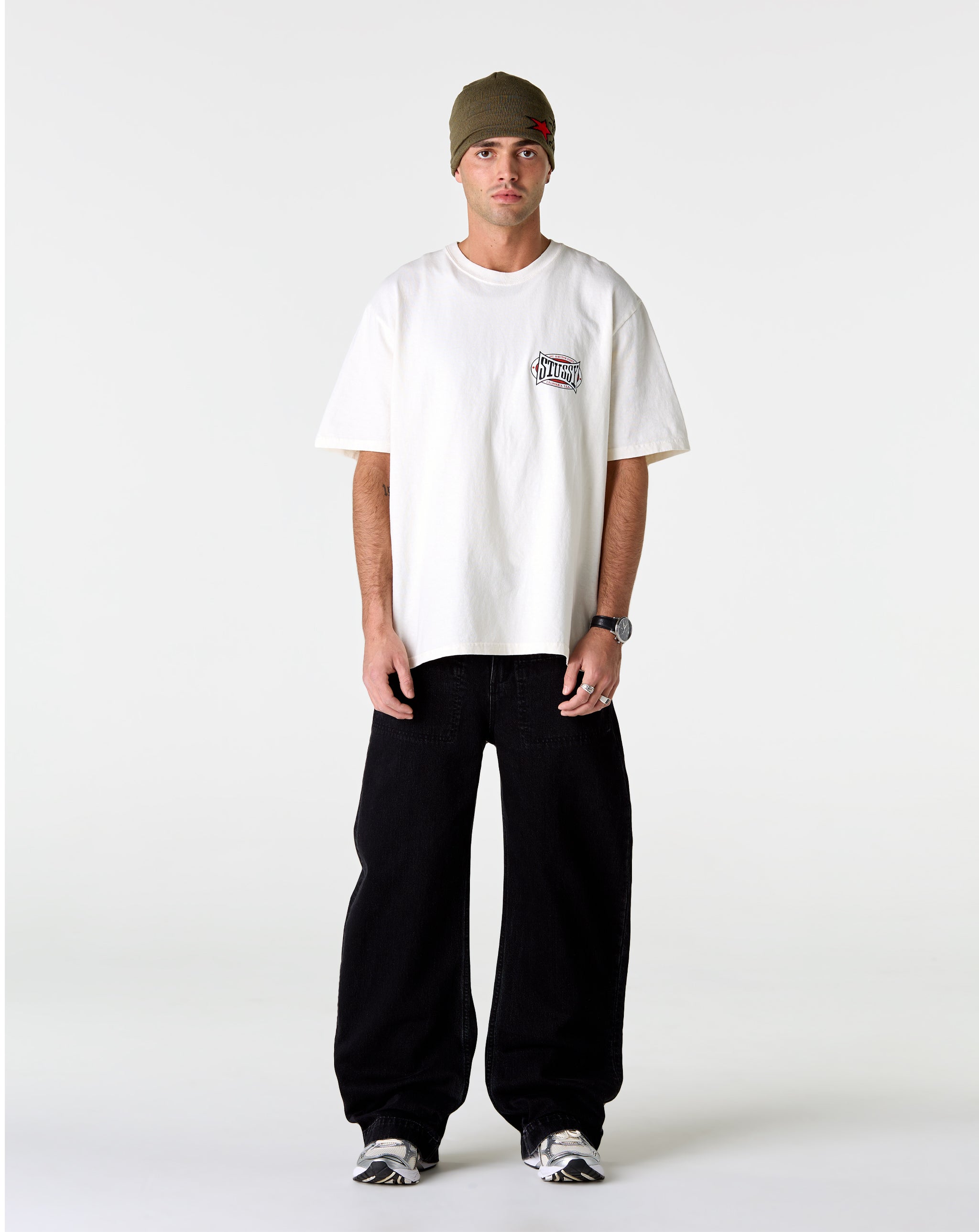 Stüssy Champion Oval Pigment Dyed T-Shirt - XHIBITION