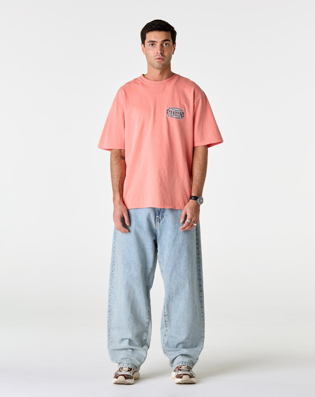 Stüssy Champion Oval Pigment Dyed T-Shirt - XHIBITION