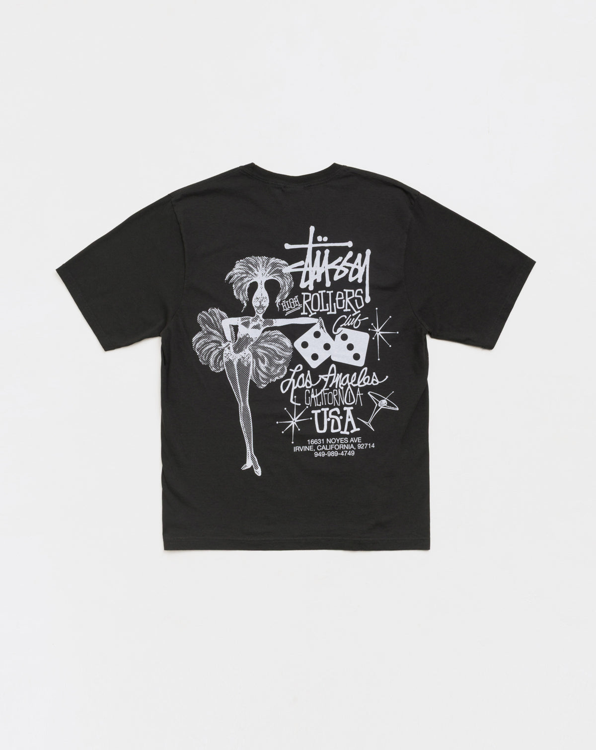 Stüssy High Rollers Pigment Dyed T-Shirt - XHIBITION