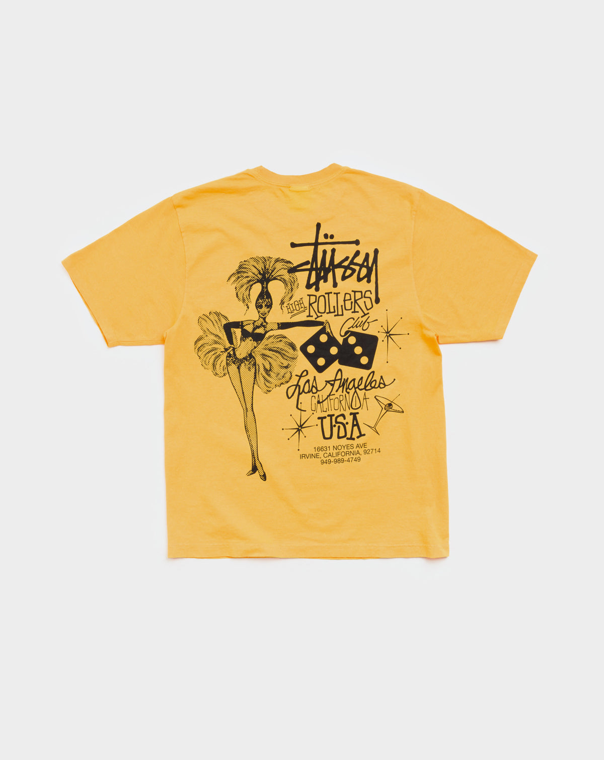 Stüssy High Rollers Pigment Dyed T-Shirt - XHIBITION