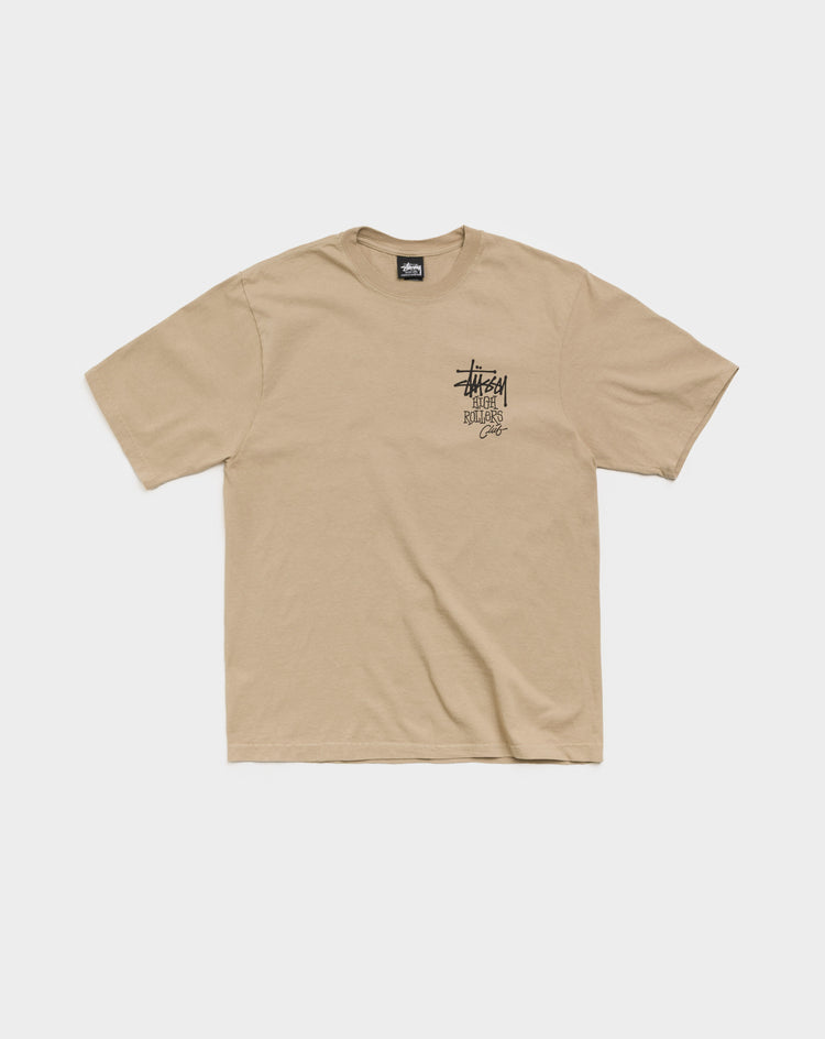 Stüssy High Rollers Pigment Dyed T-Shirt - XHIBITION