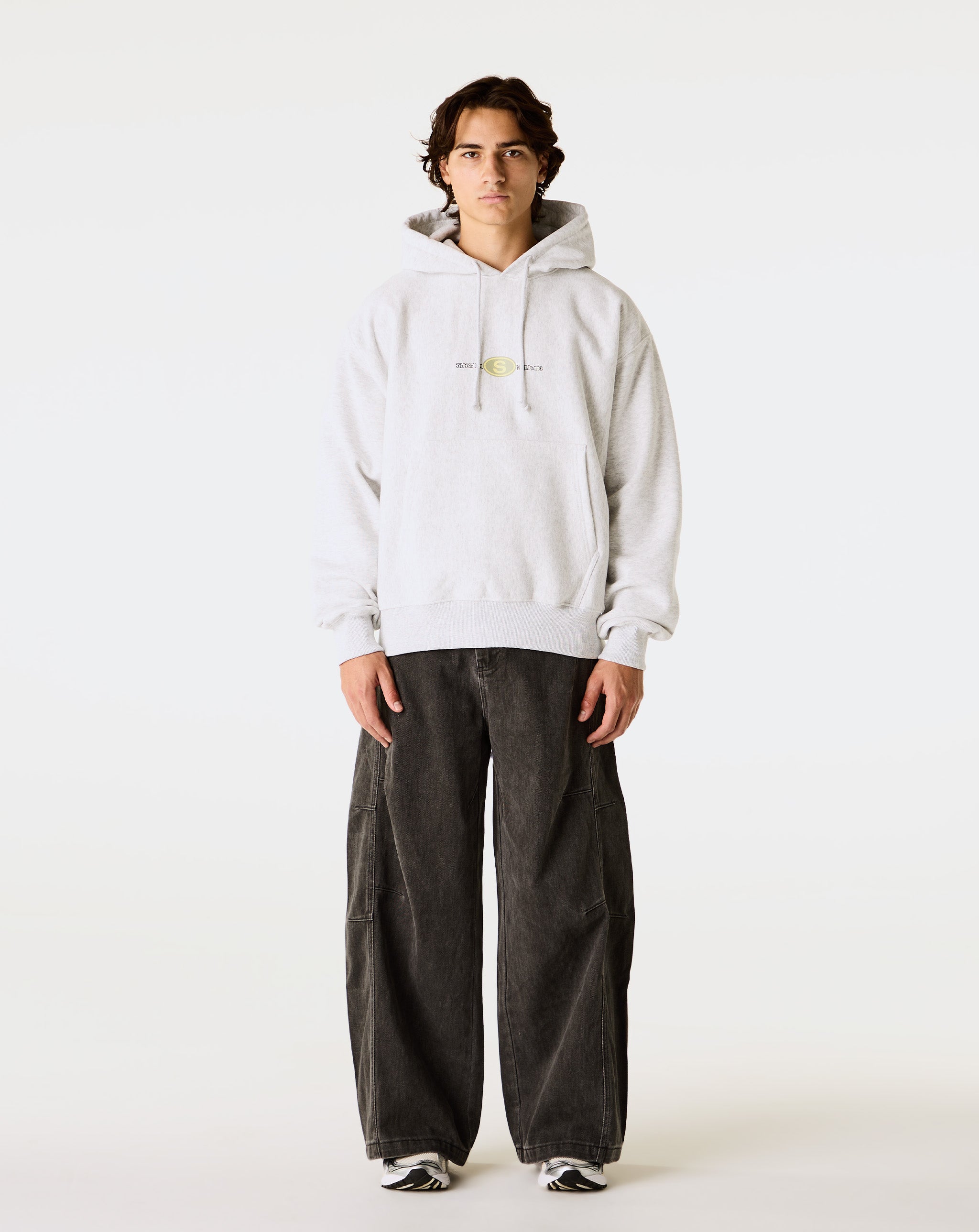 Stüssy - Worldwide Dot Hoodie - Ash Heather – Xhibition