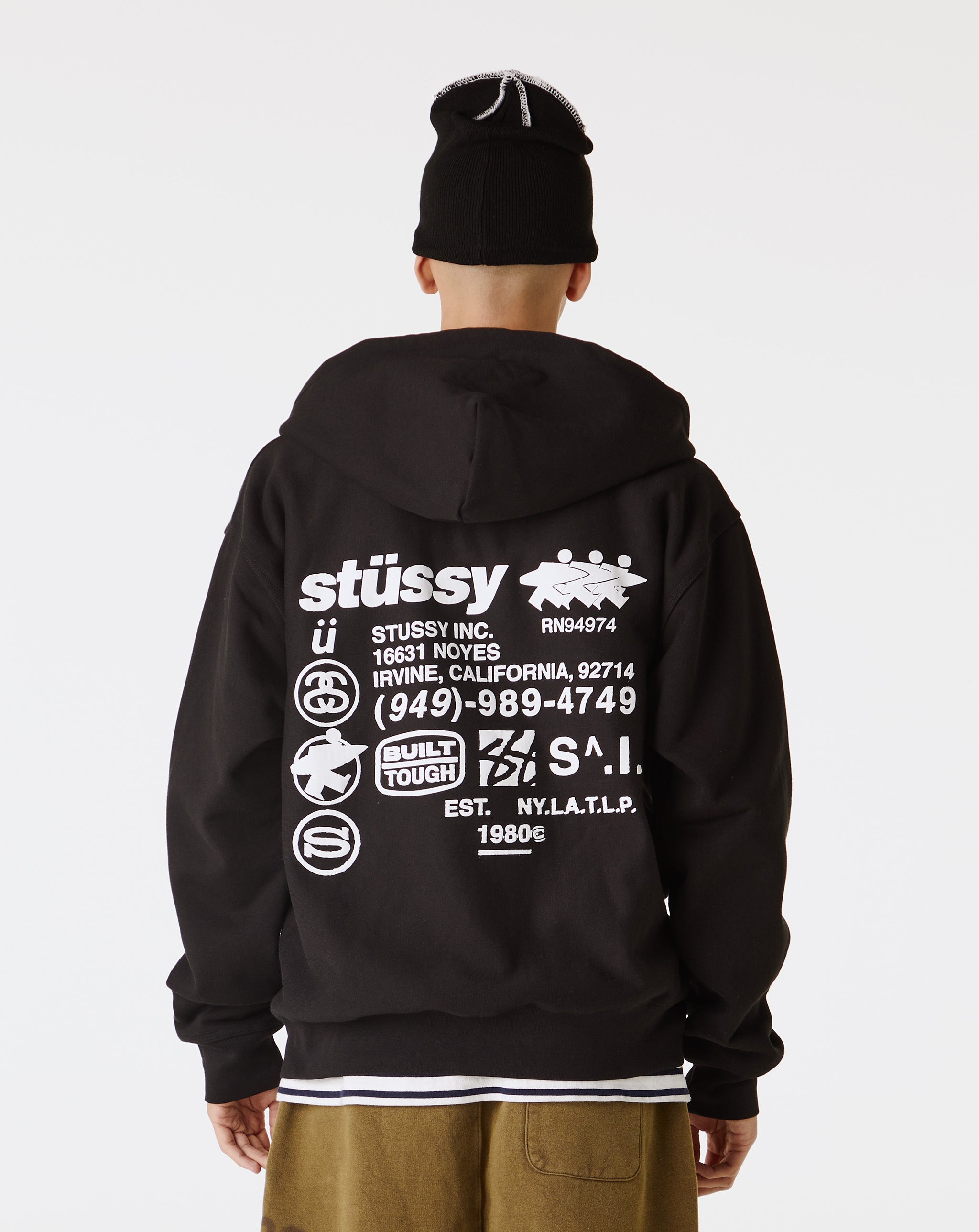 AMI Paris leather shirt jacket - Stüssy - DNA Zip Hoodie - Black