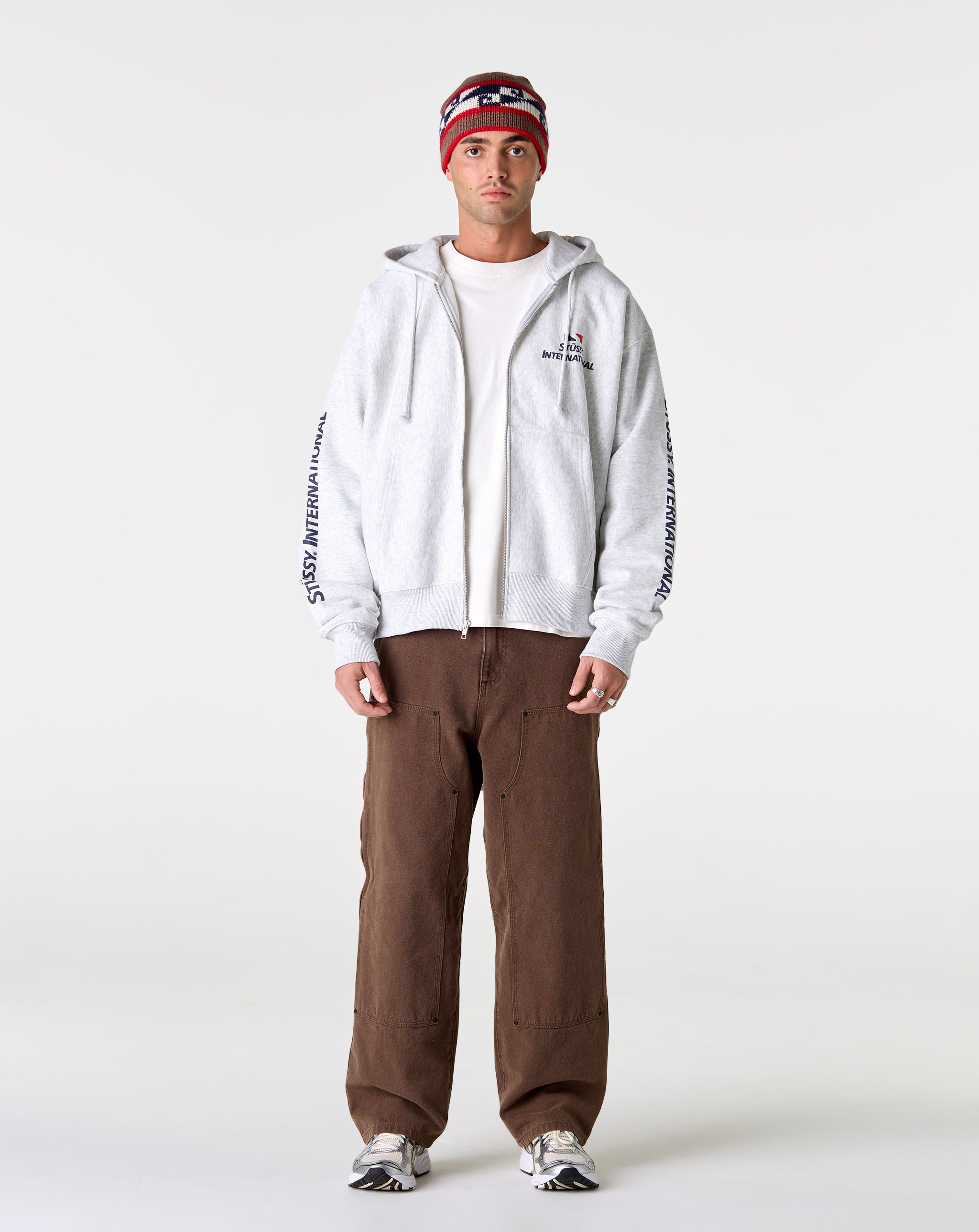 Stüssy Stüssy International Zip-Up Hoodie - XHIBITION