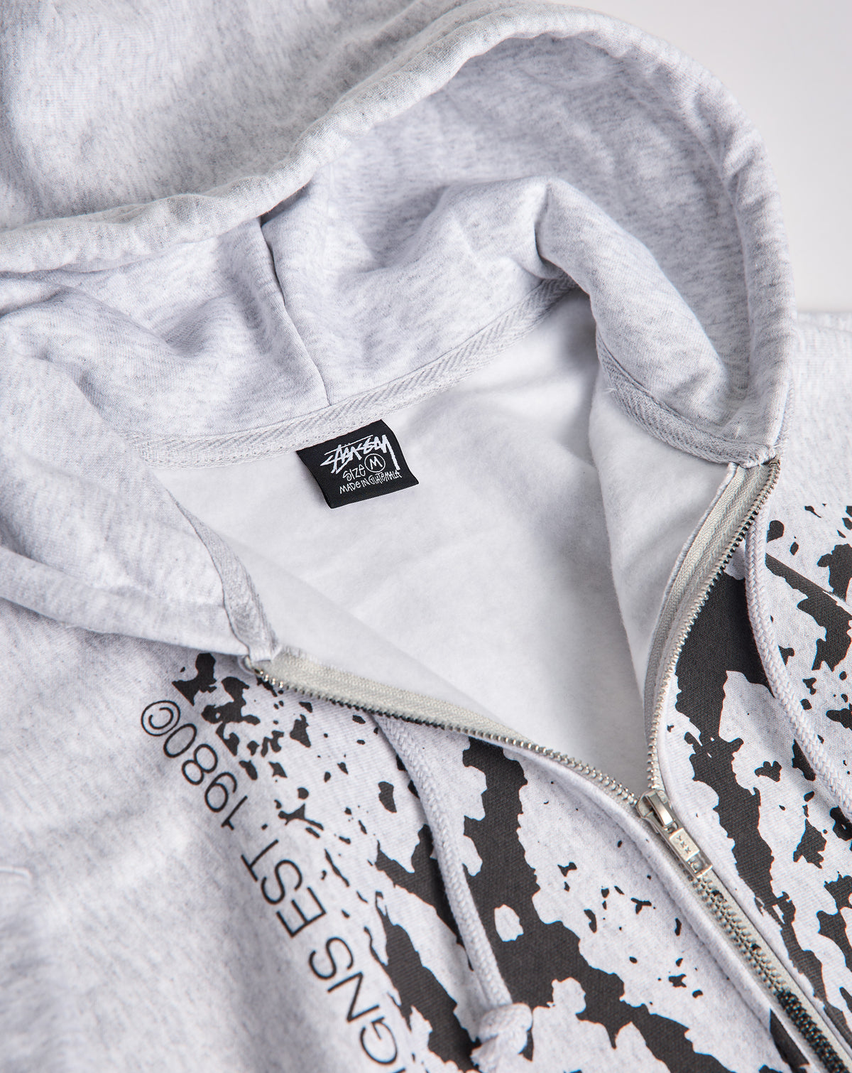 Stüssy Snakeskin Zip Hoodie - XHIBITION