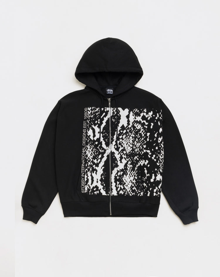 Stüssy Snakeskin Zip Hoodie - XHIBITION