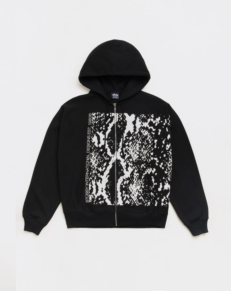Stüssy Snakeskin Zip Hoodie - XHIBITION