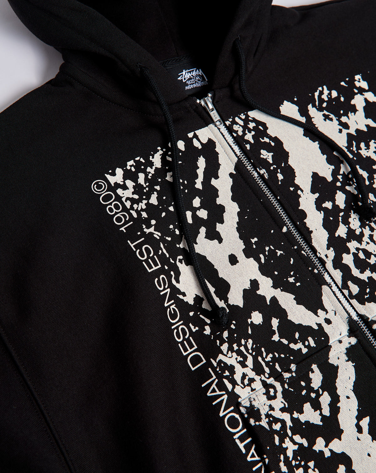 Stüssy Snakeskin Zip Hoodie - XHIBITION