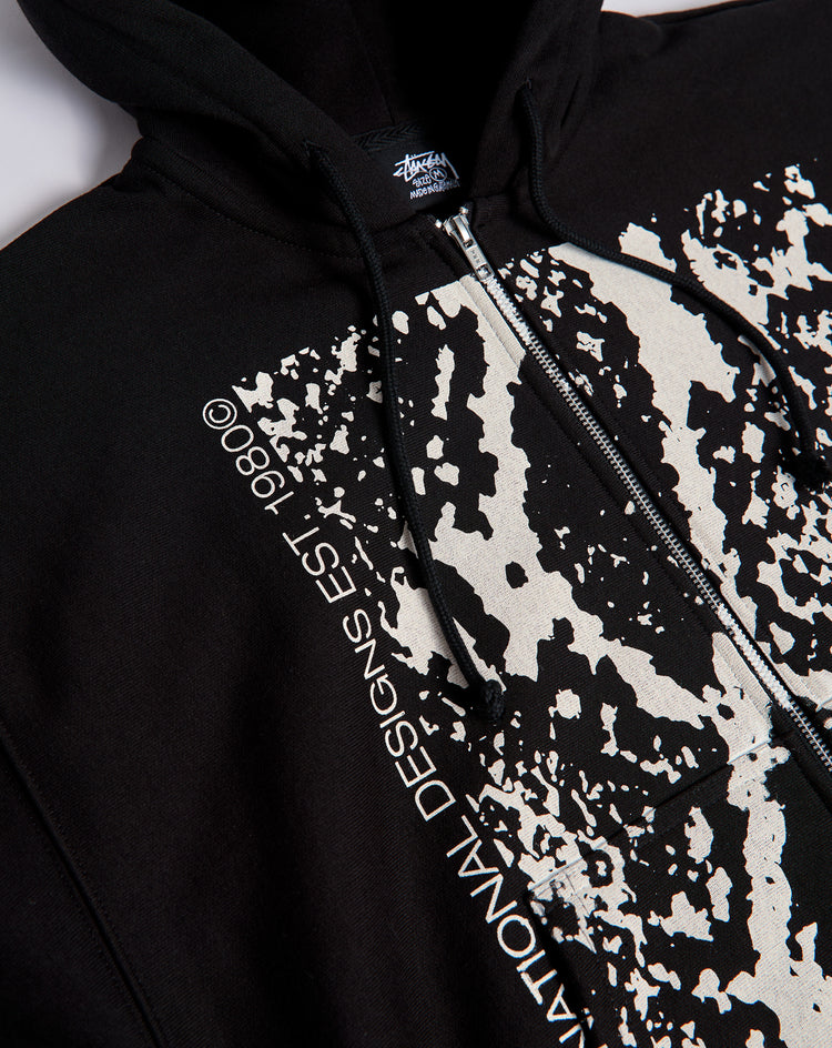 Stüssy Snakeskin Zip Hoodie - XHIBITION