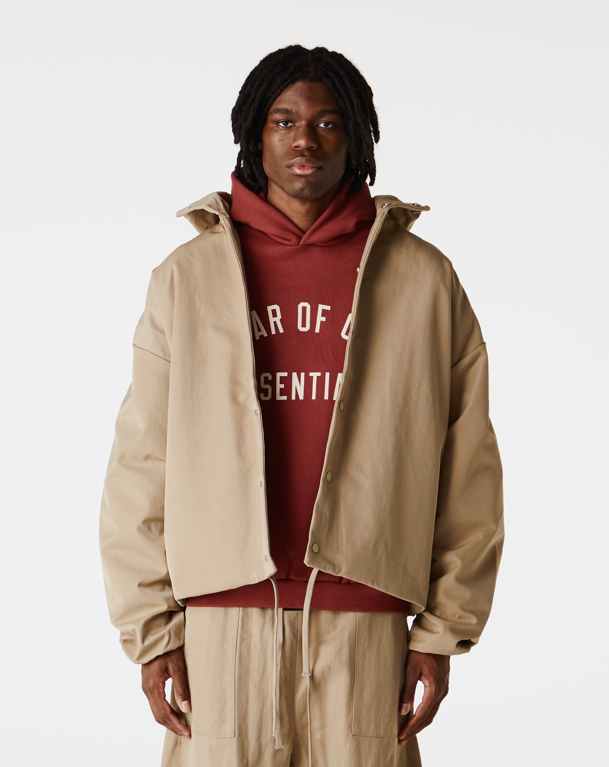 Fear of God Essentials - Textured Nylon Hooded Coaches