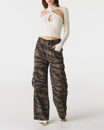 Alexander Wang Women's Camo Bagged Out Pocket Jeans  - XHIBITION