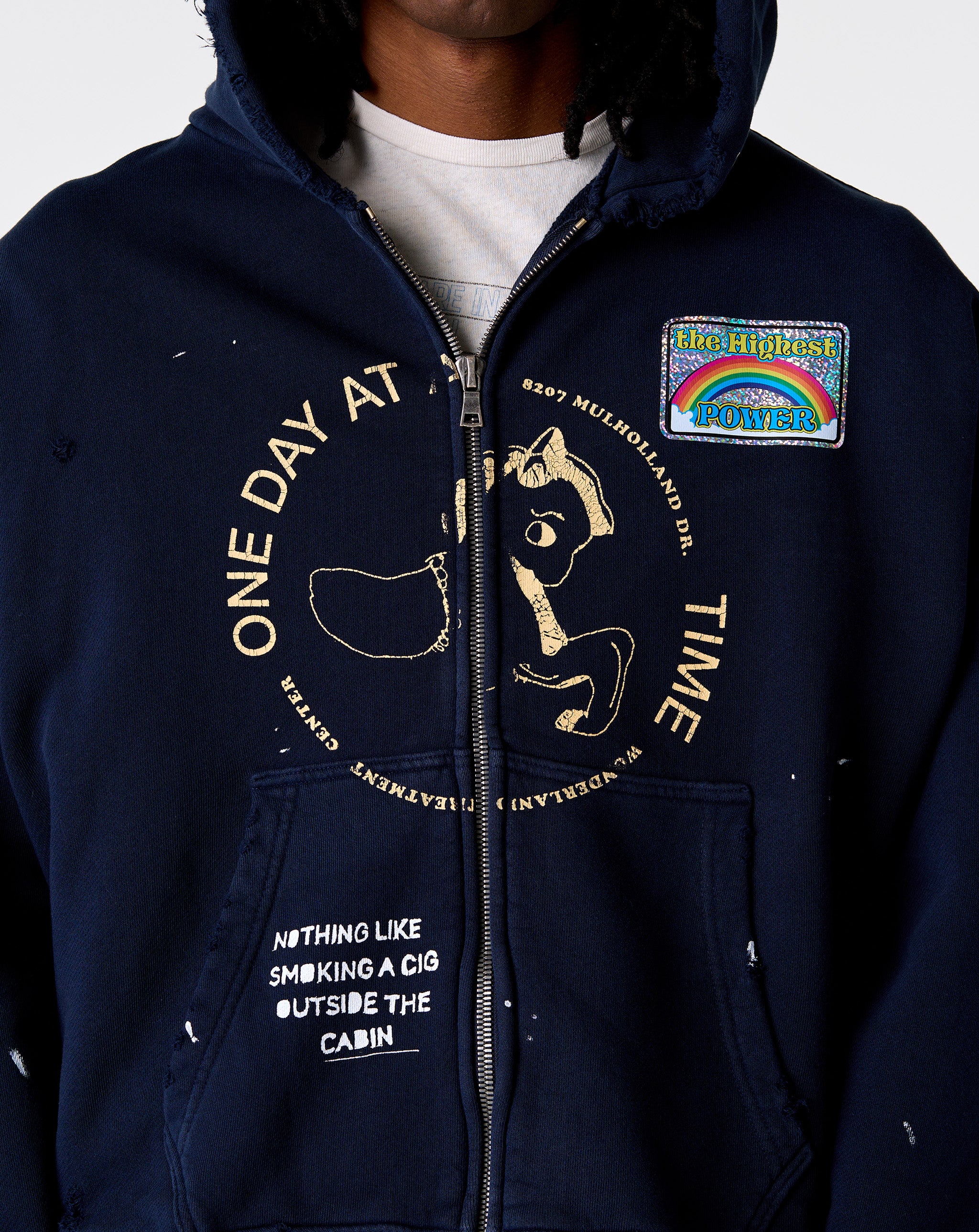 Paly Hollywood Treatment Center Zip Hoodie - Navy – Xhibition