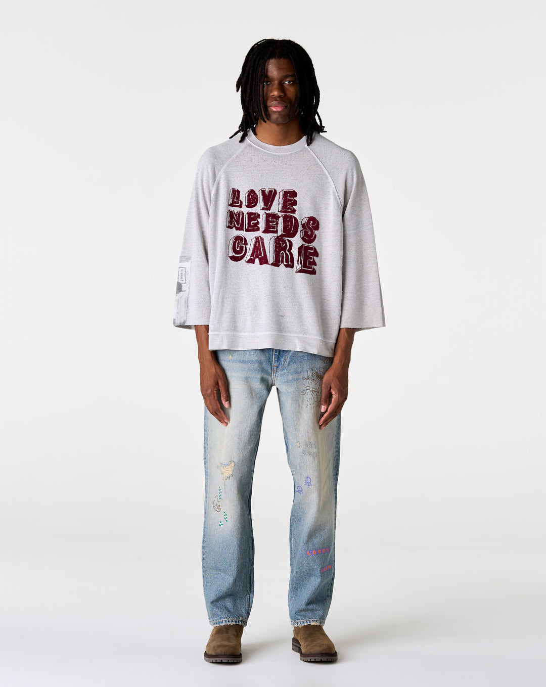 Paly Hollywood Love Needs Care Crewneck - XHIBITION