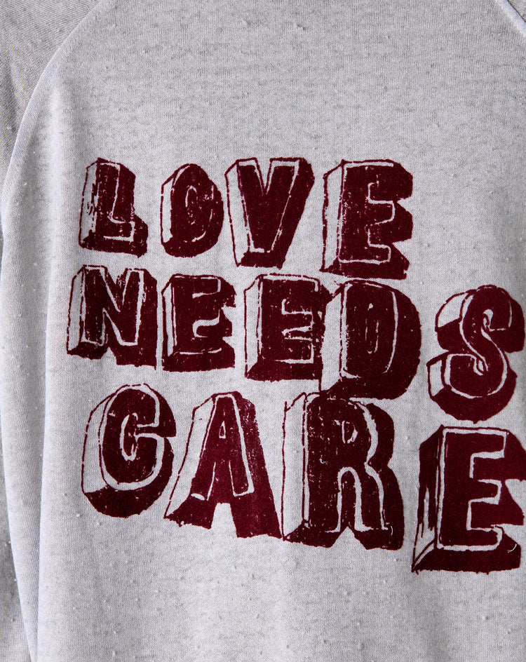 Paly Hollywood Love Needs Care Crewneck - XHIBITION