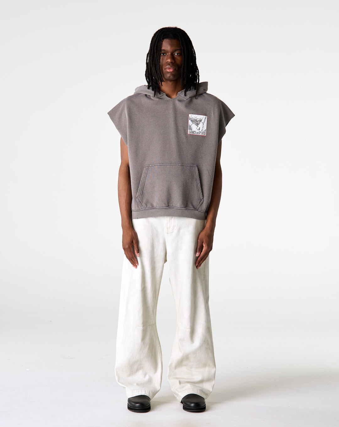 Paly Hollywood Dr. Blue Cut Off Hoodie - XHIBITION