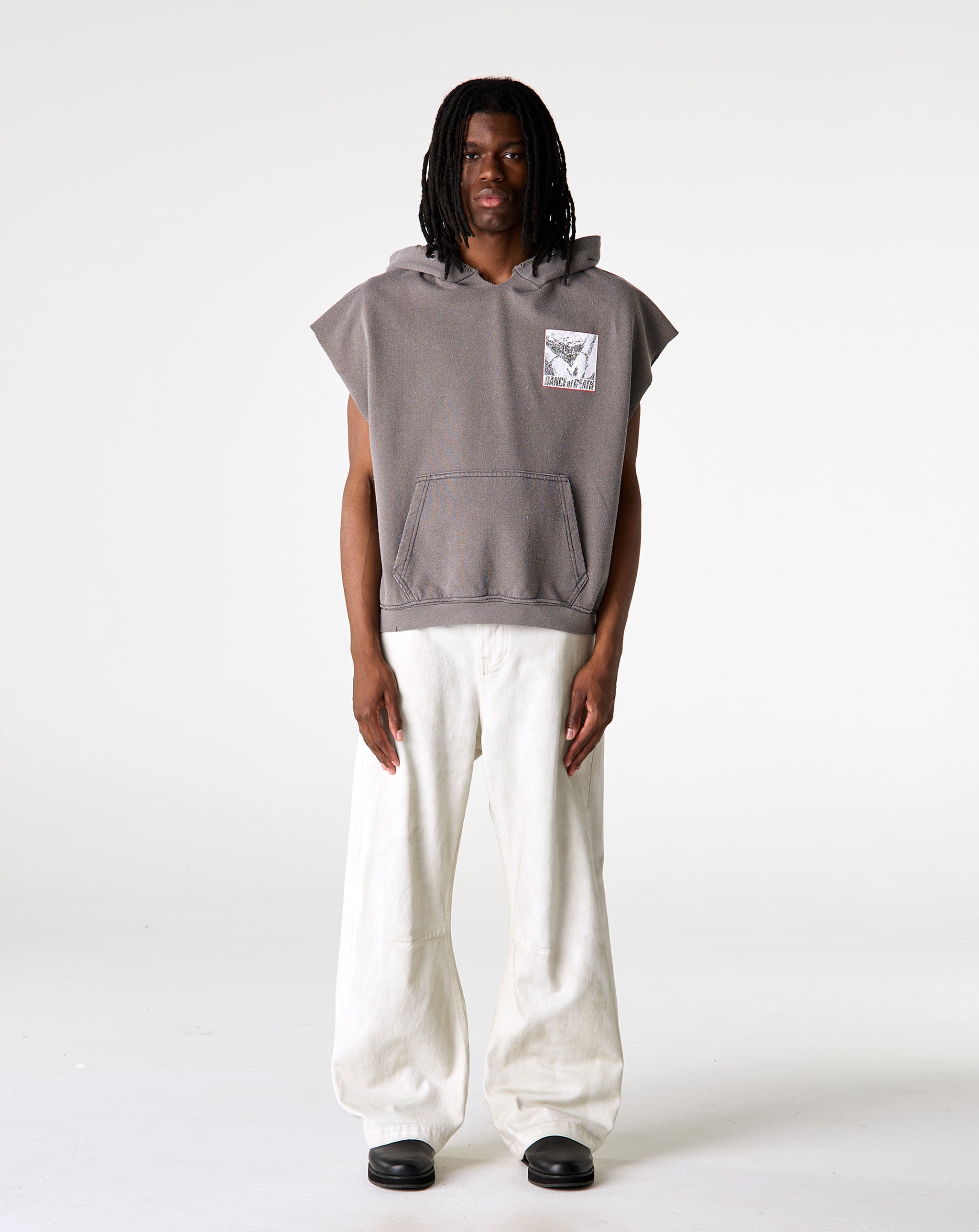 Paly Hollywood Dr. Blue Cut Off Hoodie - XHIBITION