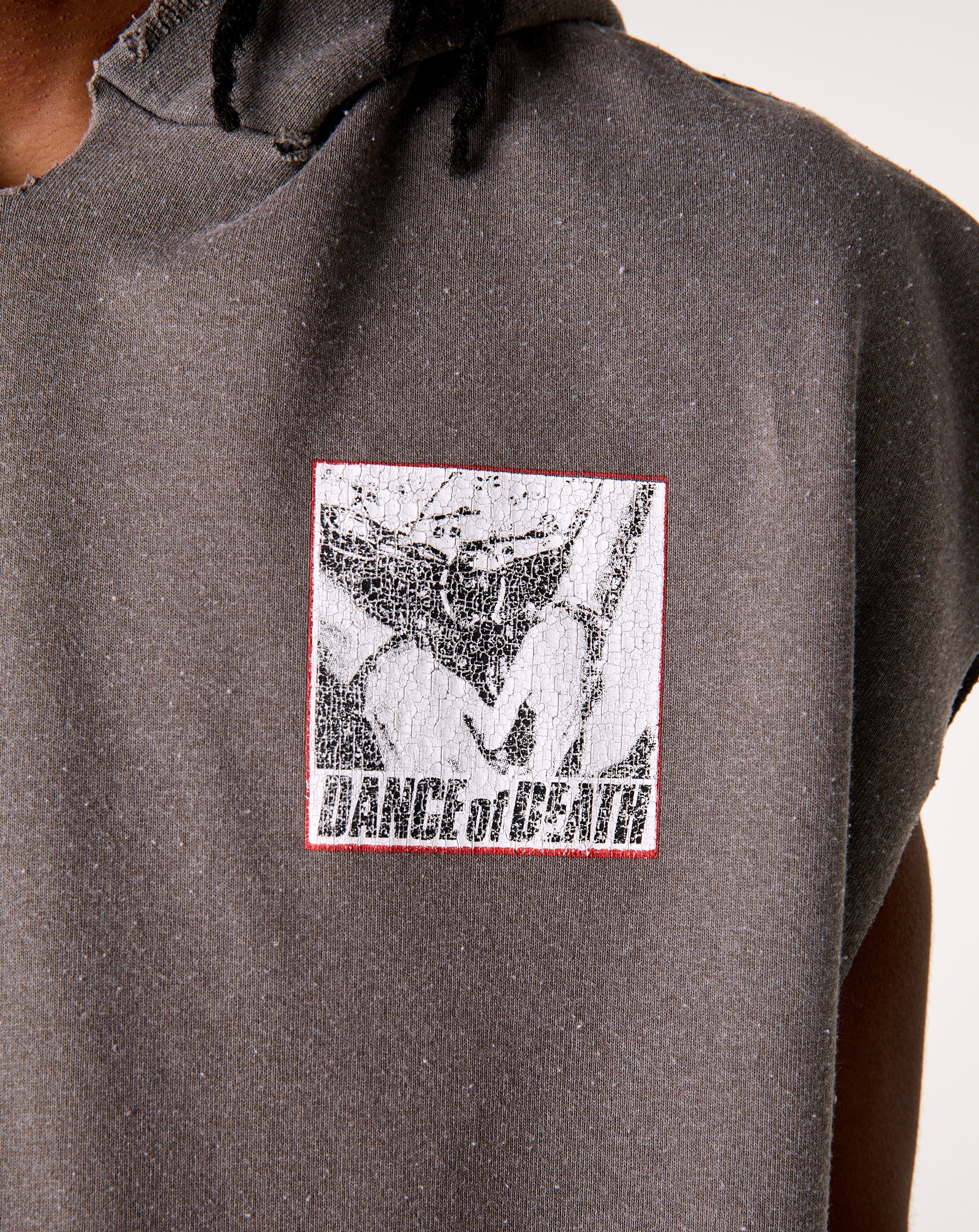 Paly Hollywood Dr. Blue Cut Off Hoodie - XHIBITION