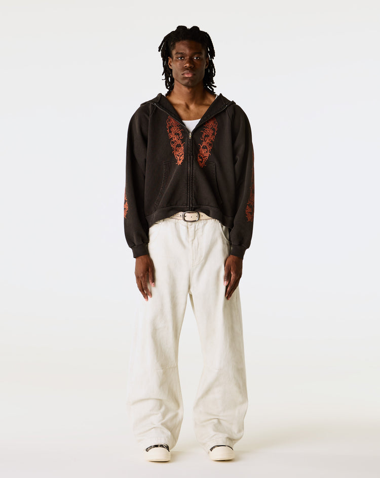 Basketcase Gallery Afflicted Zip-Up Hoodie - XHIBITION