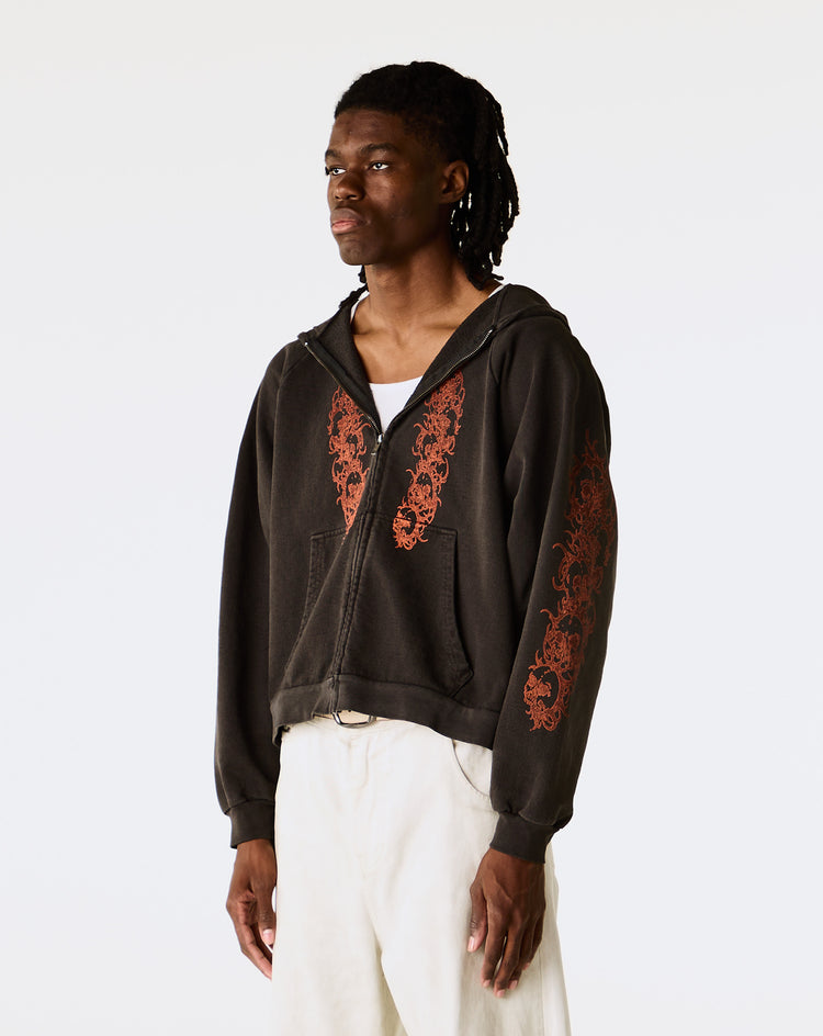 Basketcase Gallery Afflicted Zip-Up Hoodie - XHIBITION