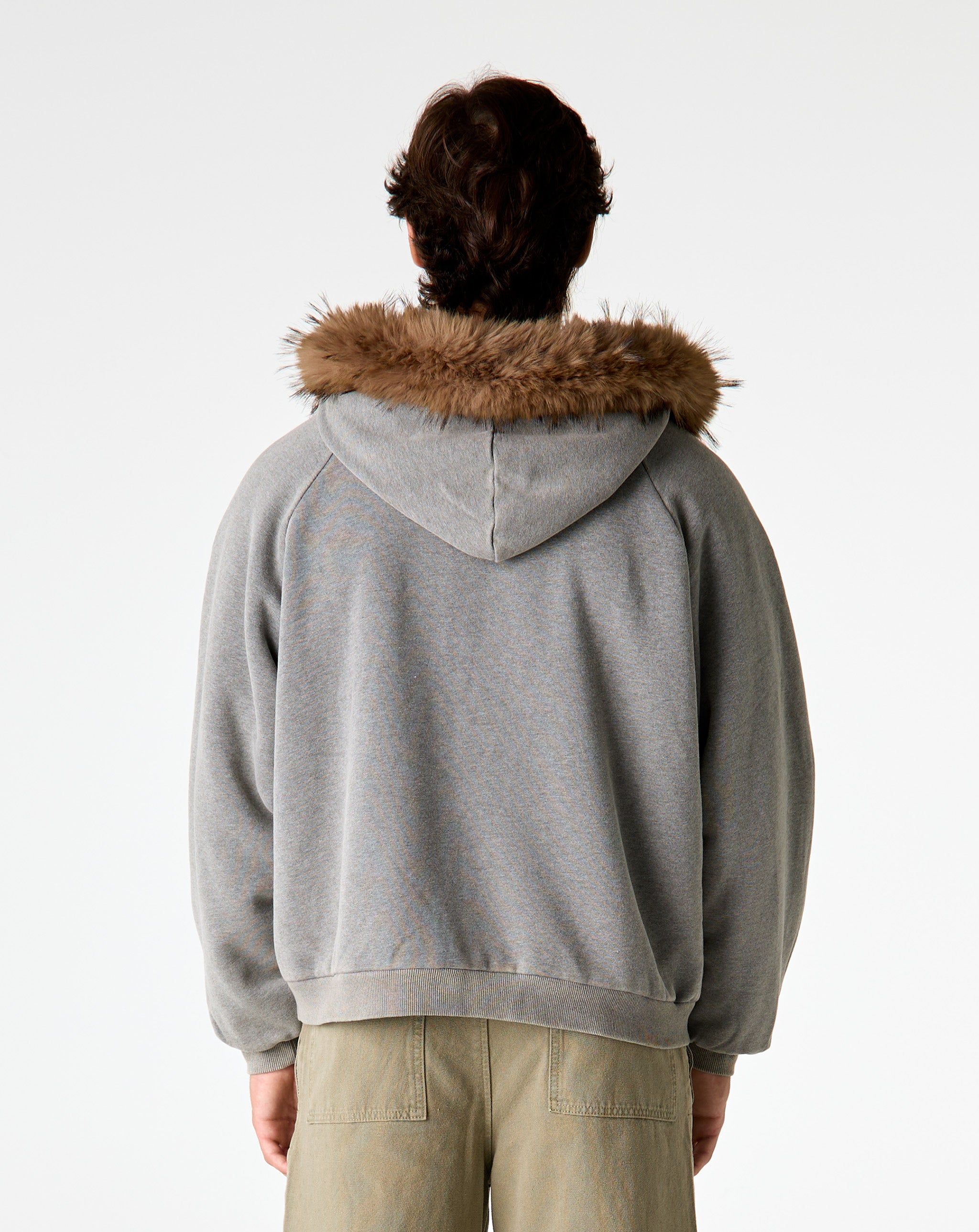 Basketcase Gallery Bc Corp Lined Zip Up Hoodie - XHIBITION