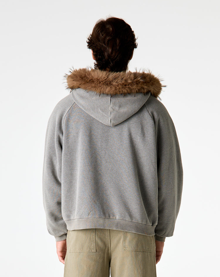 Basketcase Gallery Bc Corp Lined Zip Up Hoodie - XHIBITION