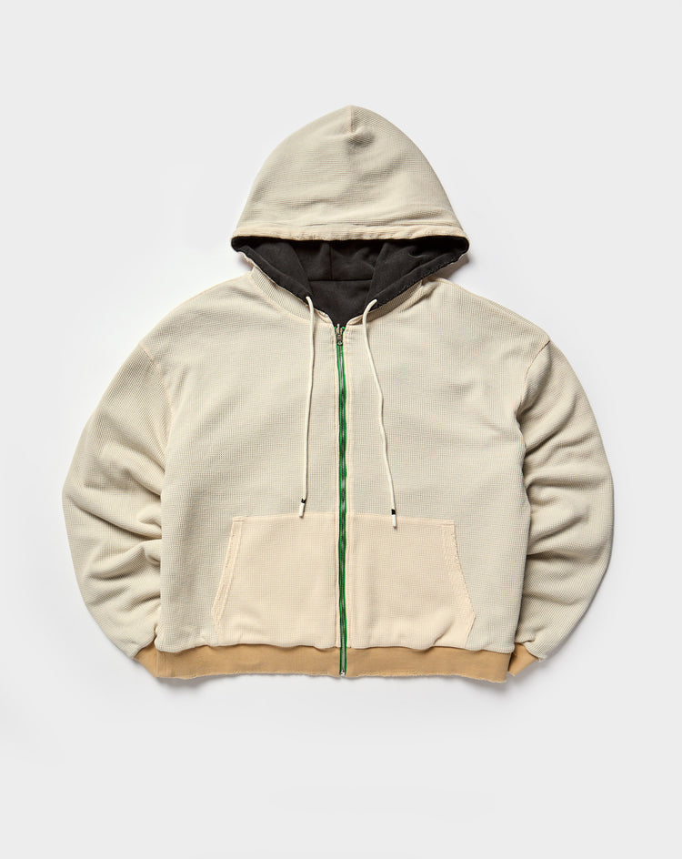 A Good Soul Contrast Reversible Zip-Up Hoodie - XHIBITION