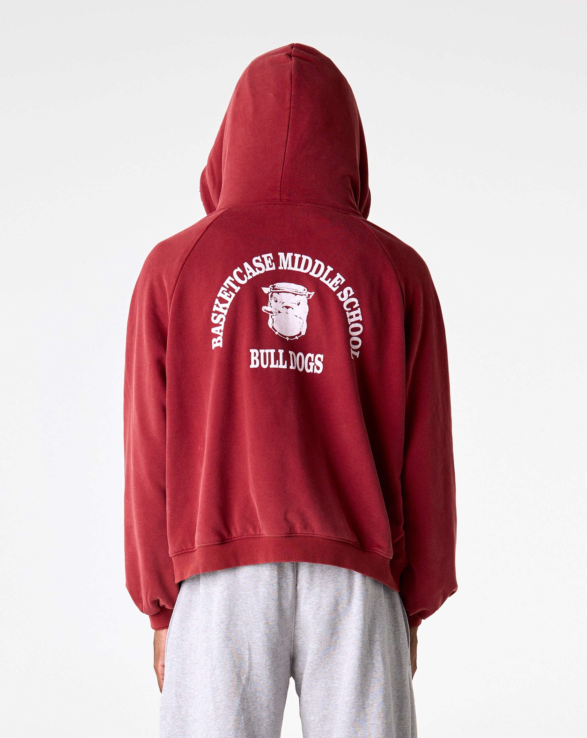 Basketcase Gallery Bulldog Thermal Zip Hoodie - XHIBITION