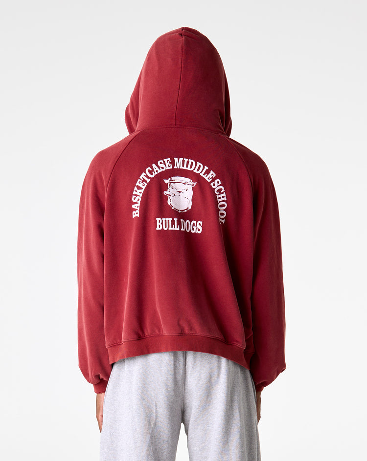 Basketcase Gallery Bulldog Thermal Zip Hoodie - XHIBITION