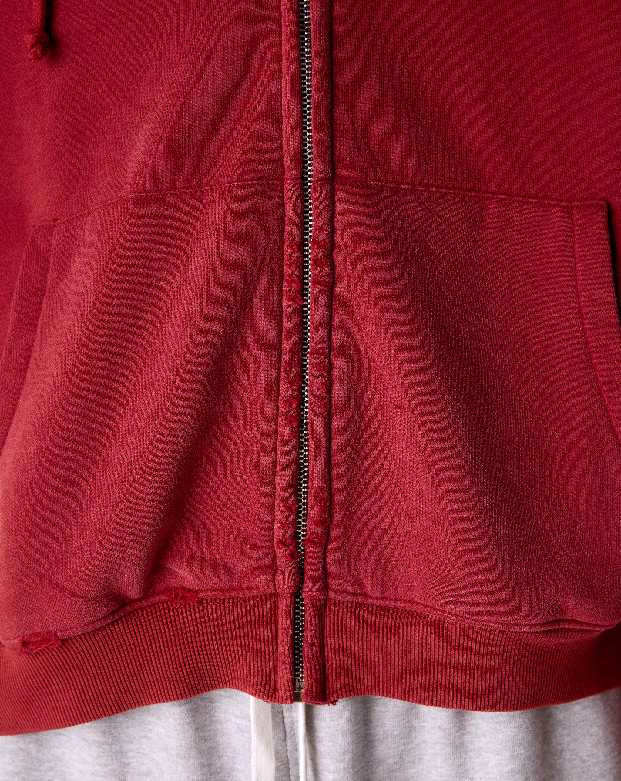 Basketcase Gallery Bulldog Thermal Zip Hoodie - XHIBITION