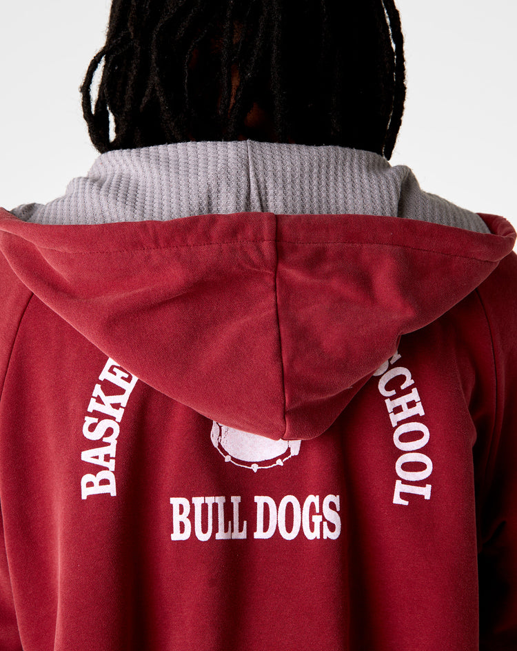 Basketcase Gallery Bulldog Thermal Zip Hoodie - XHIBITION