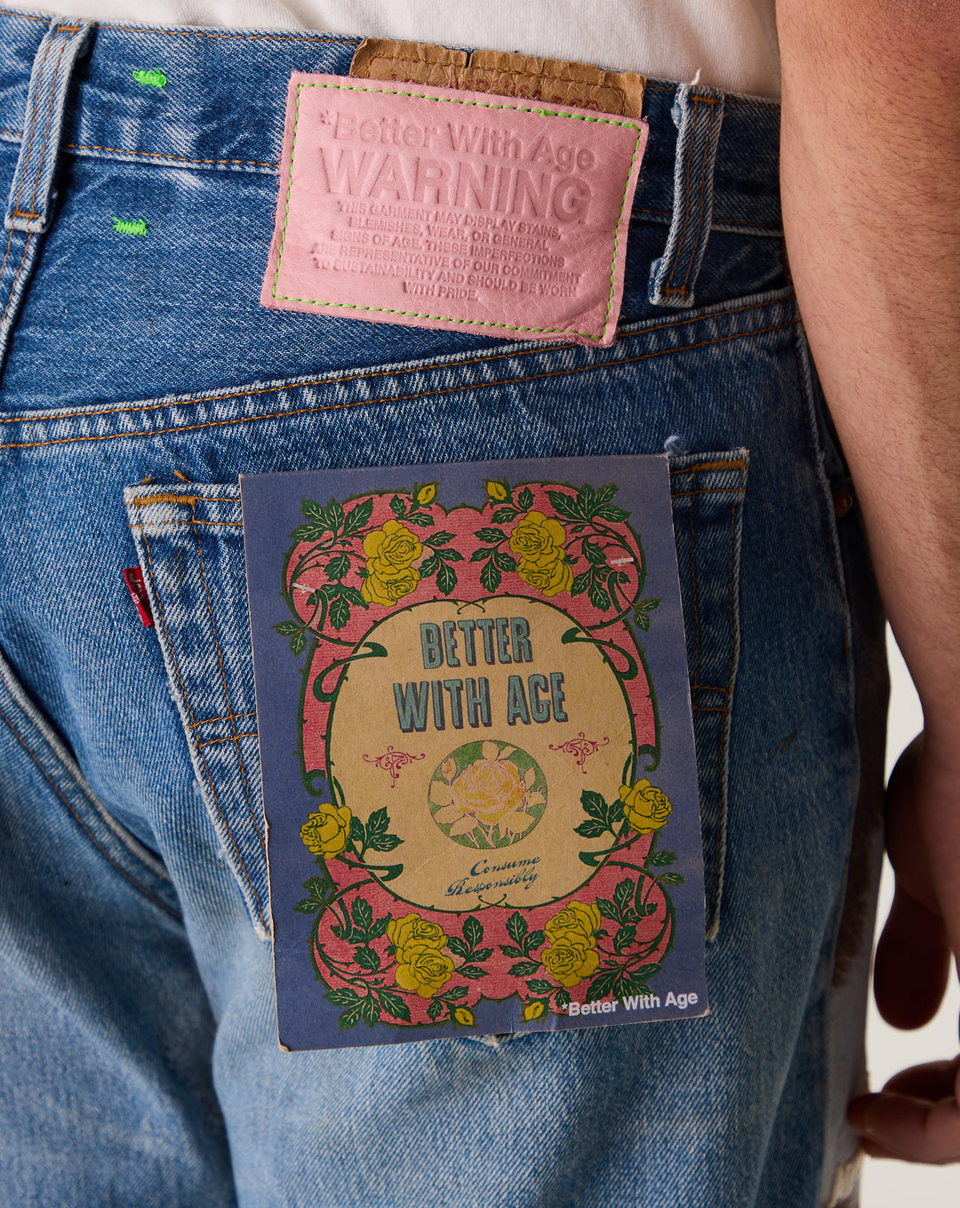 Caballero Double-Wide Denim Trousers