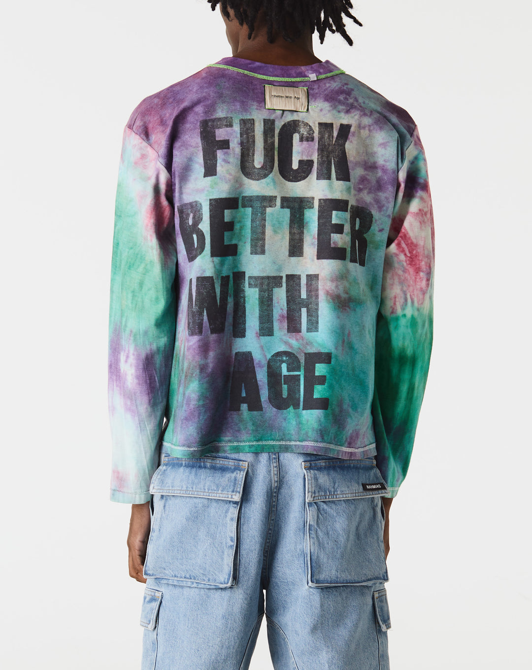 *Better With Age Encore Tie Dye Reversible Long Sleeve T-Shirt  - XHIBITION