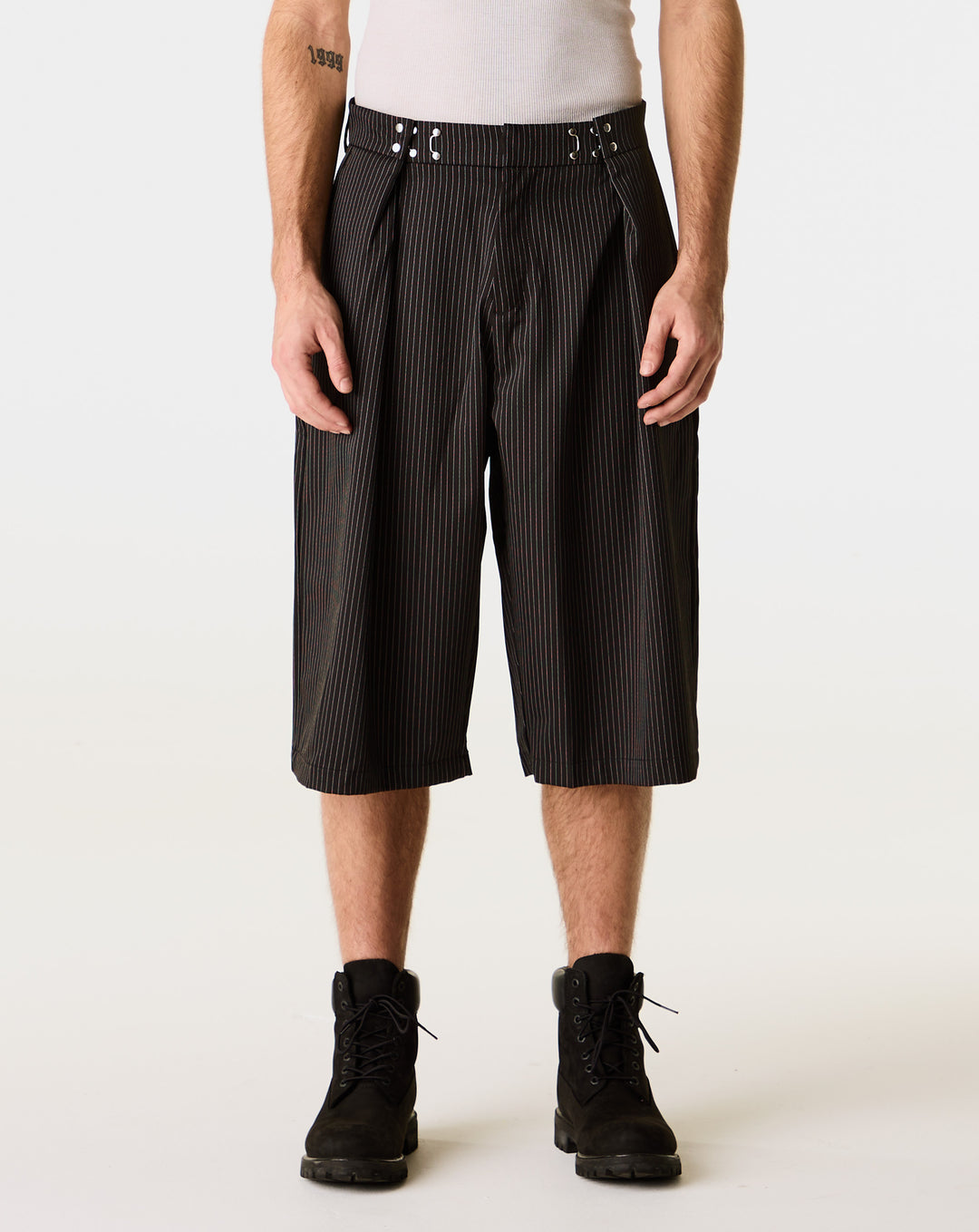 Basketcase Gallery Caldwell Pinstripe Shorts - XHIBITION