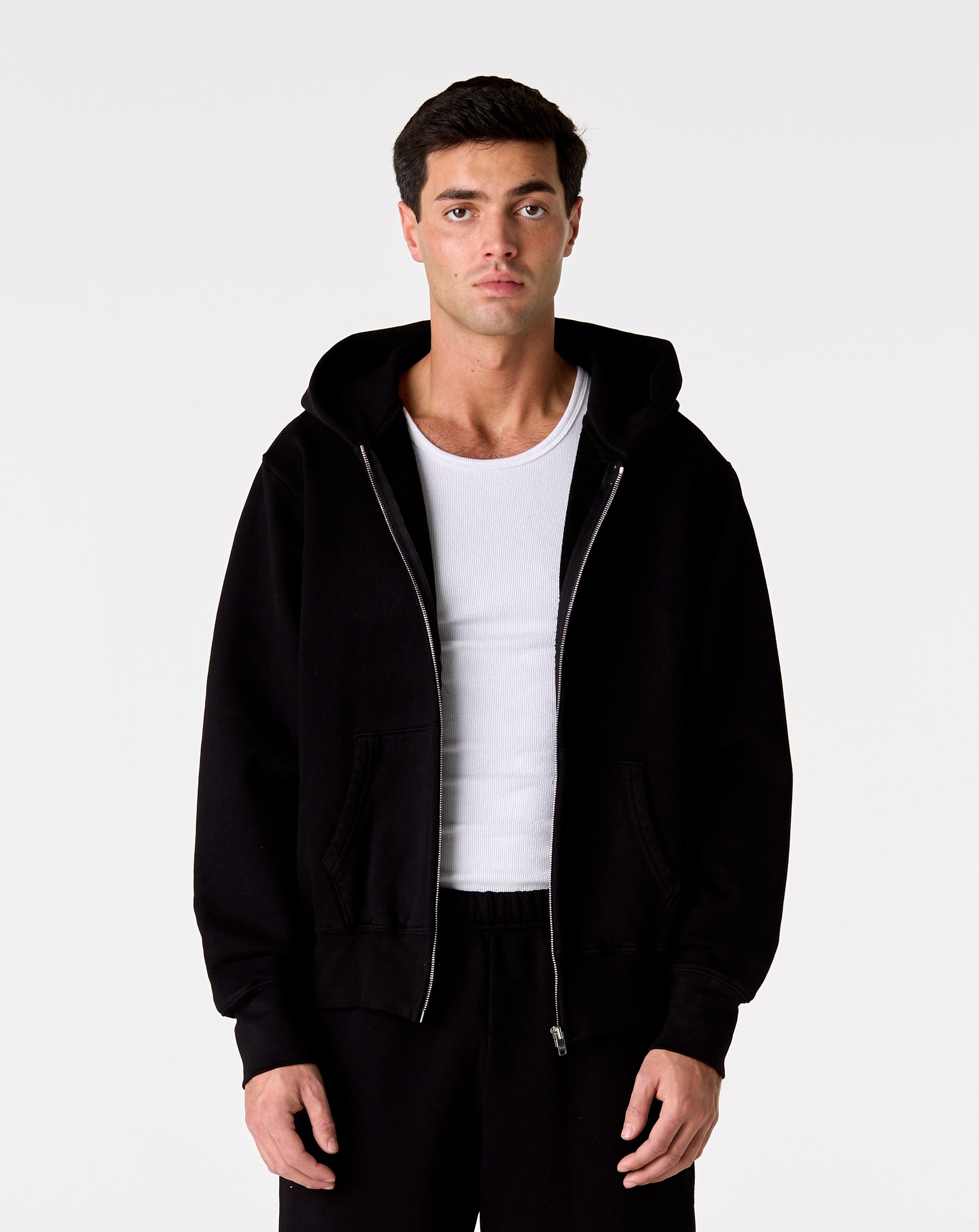 Les Tien Les Tien Cropped Zip Hoodie - XHIBITION