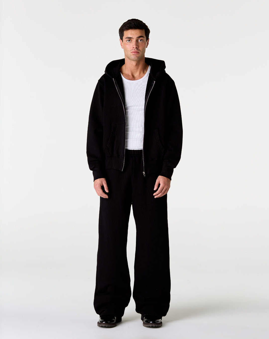 Les Tien Les Tien Cropped Zip Hoodie - XHIBITION