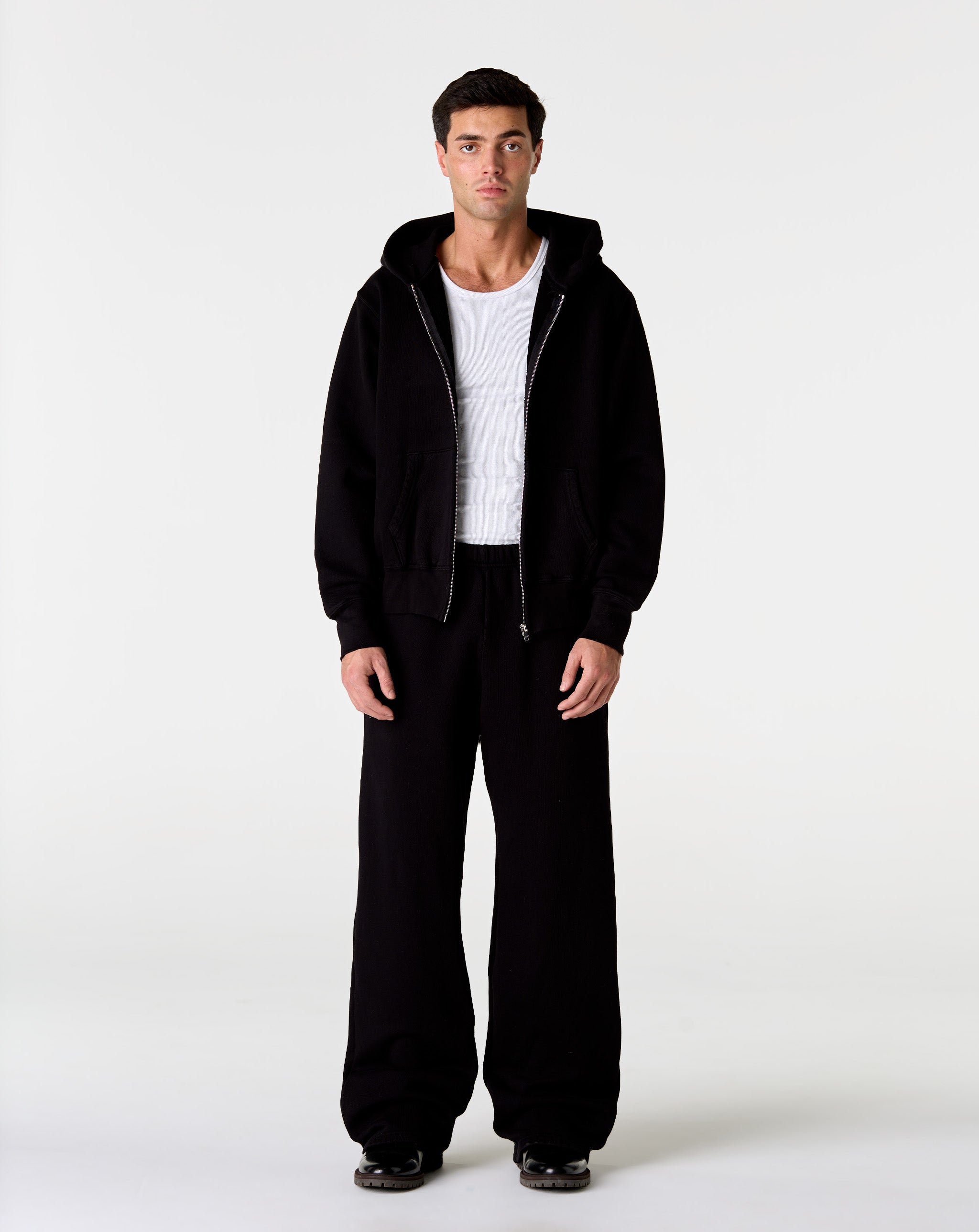 Les Tien Les Tien Cropped Zip Hoodie - XHIBITION