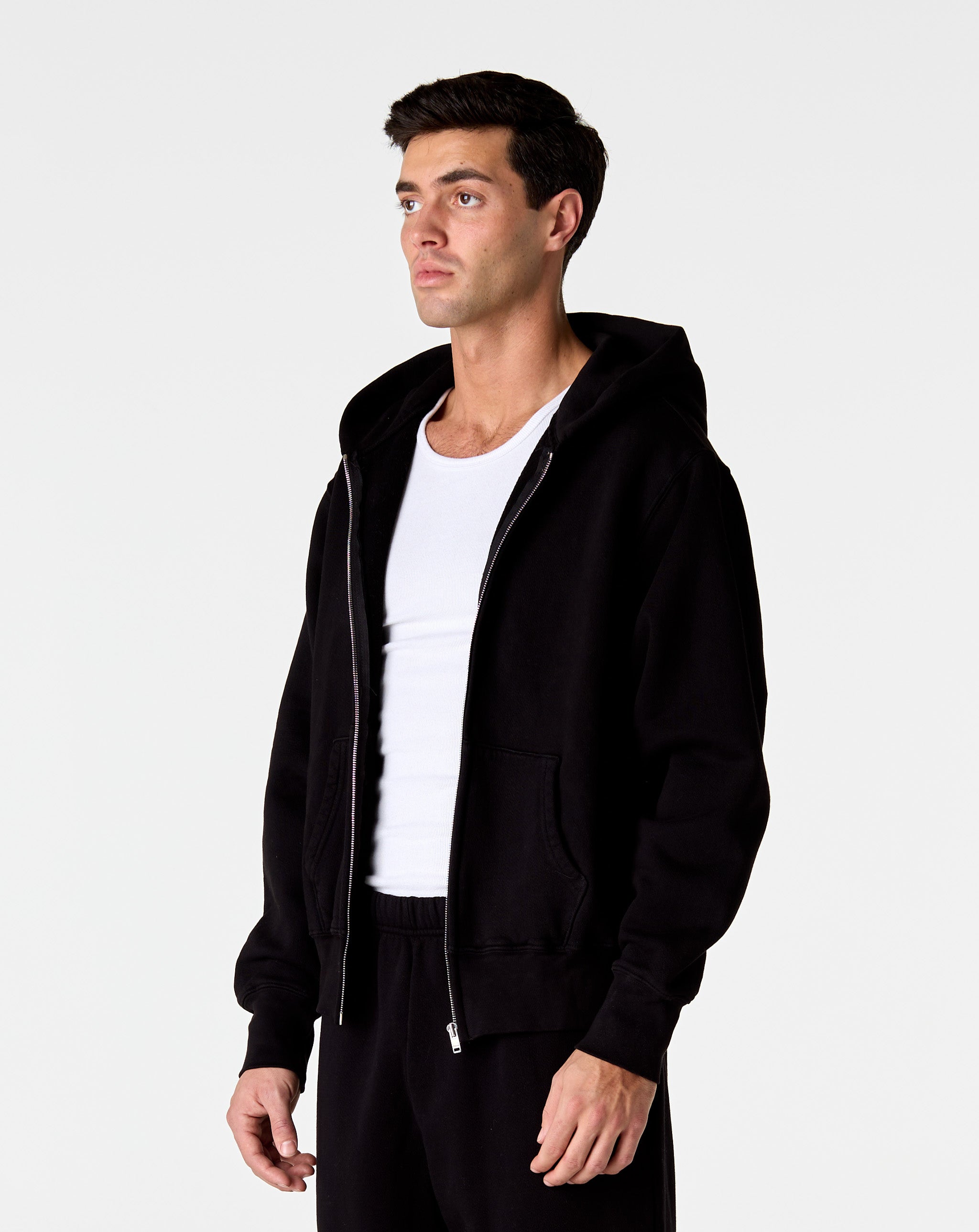Les Tien Les Tien Cropped Zip Hoodie - XHIBITION