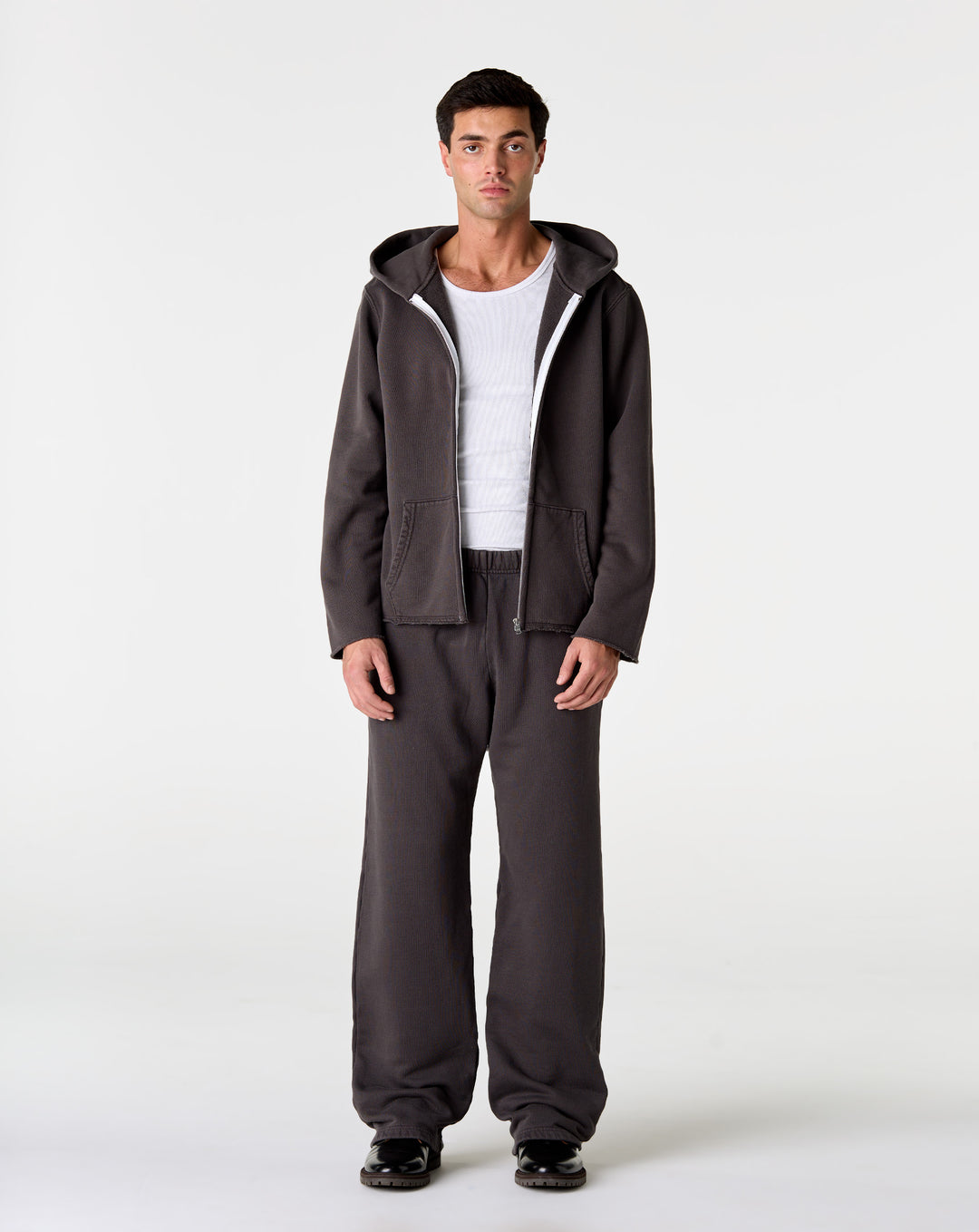 Les Tien Les Tien Raw Zip Hoodie - XHIBITION