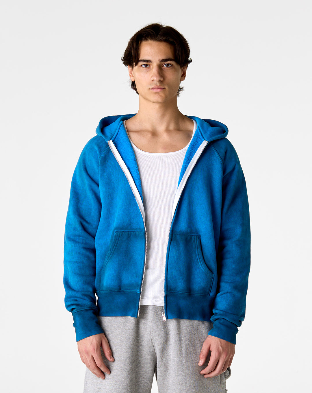 Les Tien Heavyweight Raglan Zip Hoodie - XHIBITION