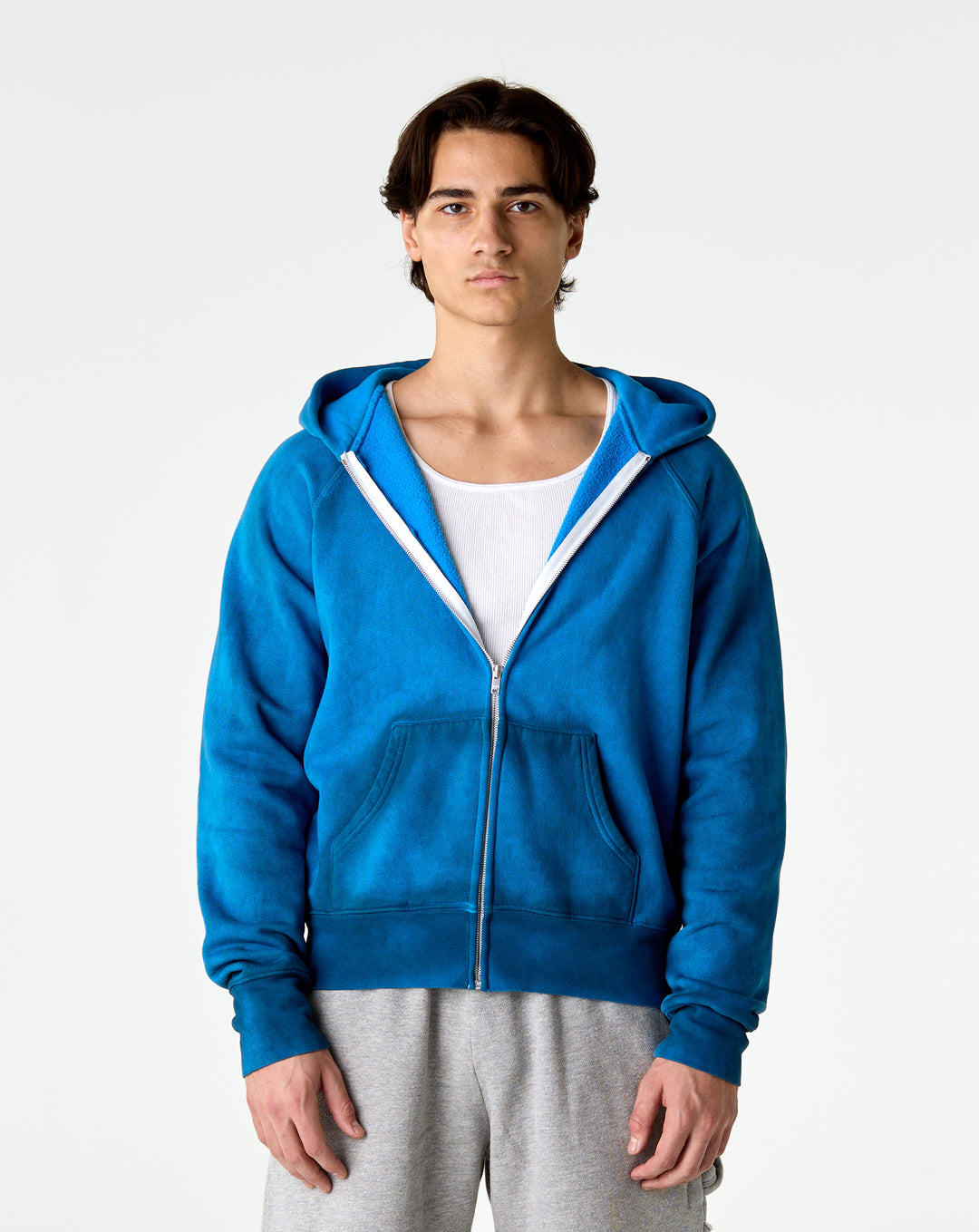Les Tien Heavyweight Raglan Zip Hoodie - XHIBITION
