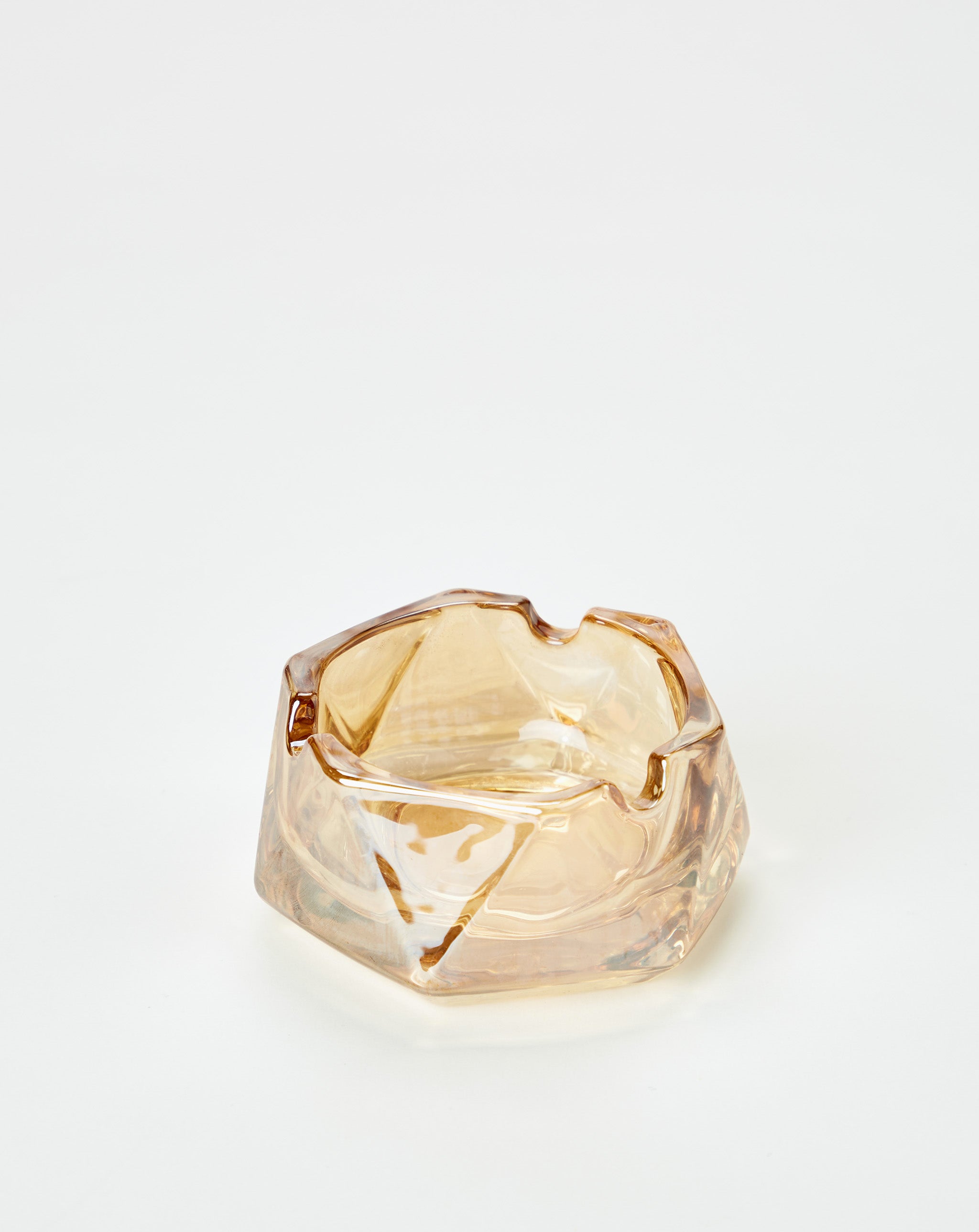 Contrast High Faceted Glass Tray - XHIBITION