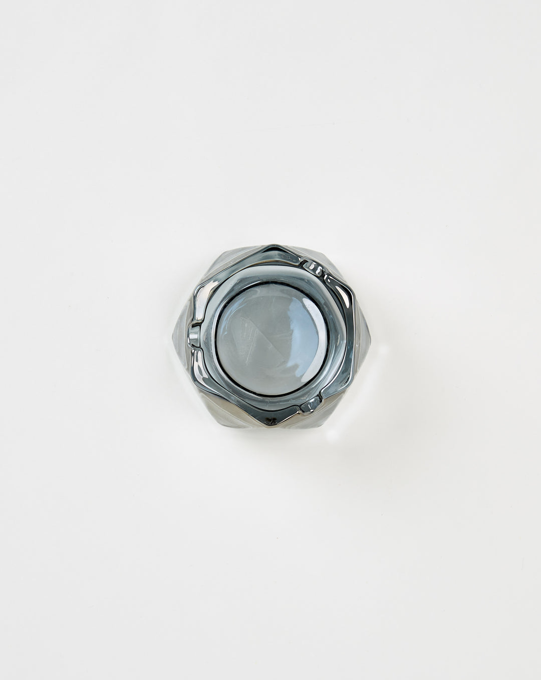 Contrast High Faceted Glass Tray - XHIBITION