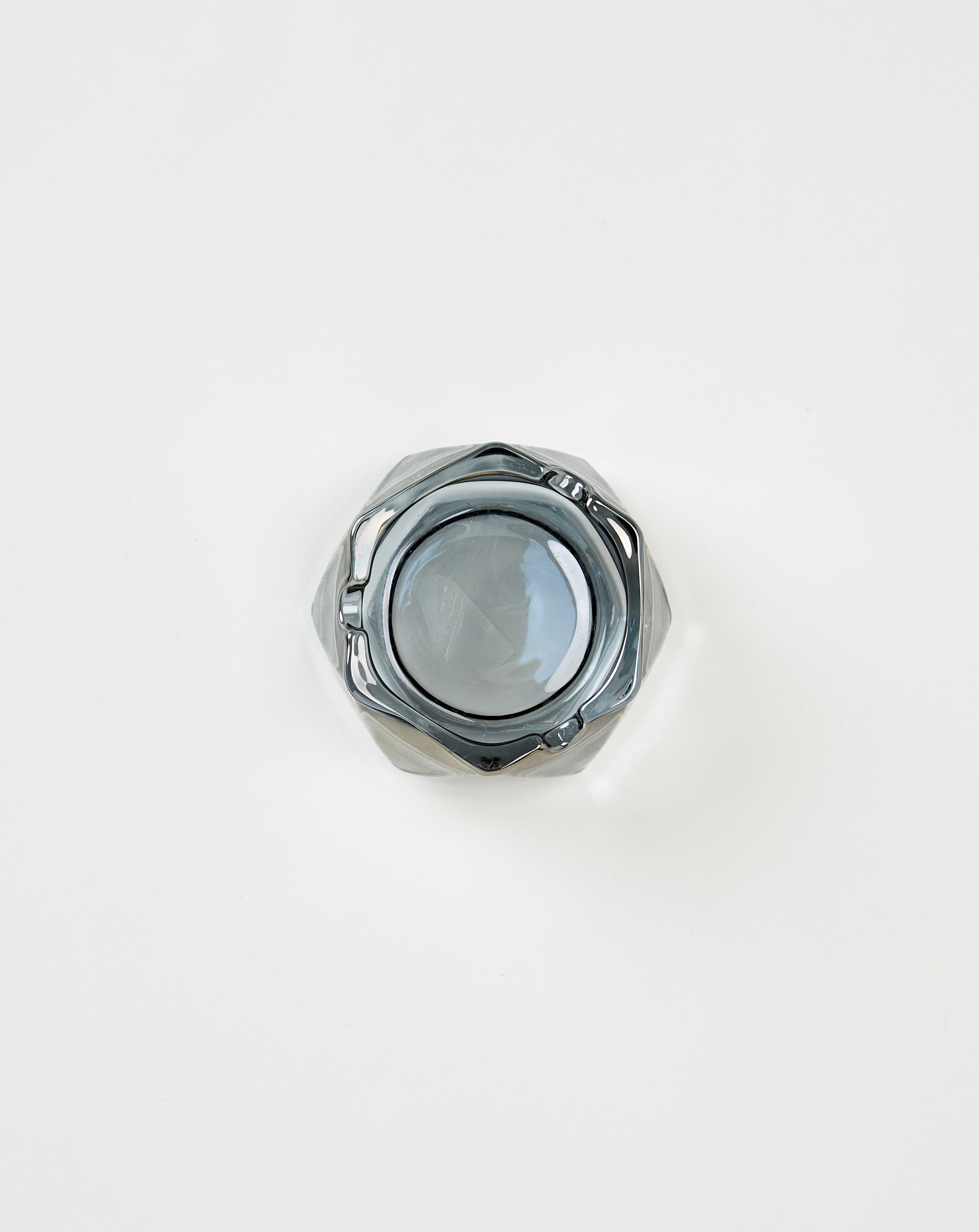 Contrast High Faceted Glass Tray - XHIBITION